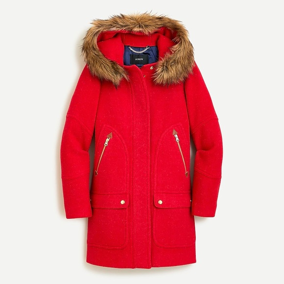 🛑 SOLD🛑J.Crew Chateau Parka Coat Red sz4 - Picture 2 of 15